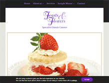 Tablet Screenshot of feastsandflowers.com